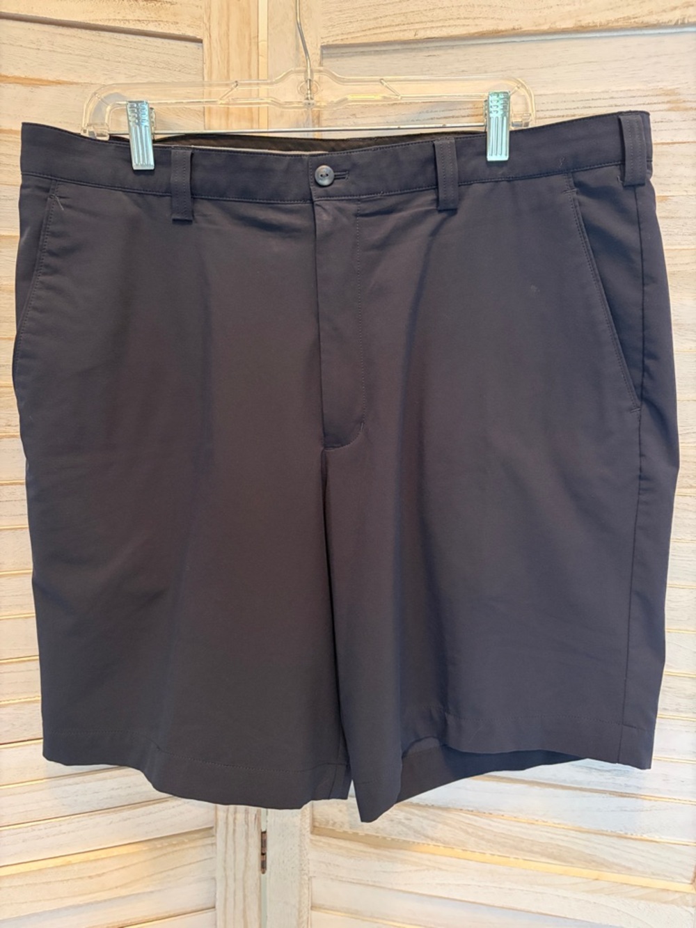 Cutter & Buck Men's Navy Flat Front Performance Shorts